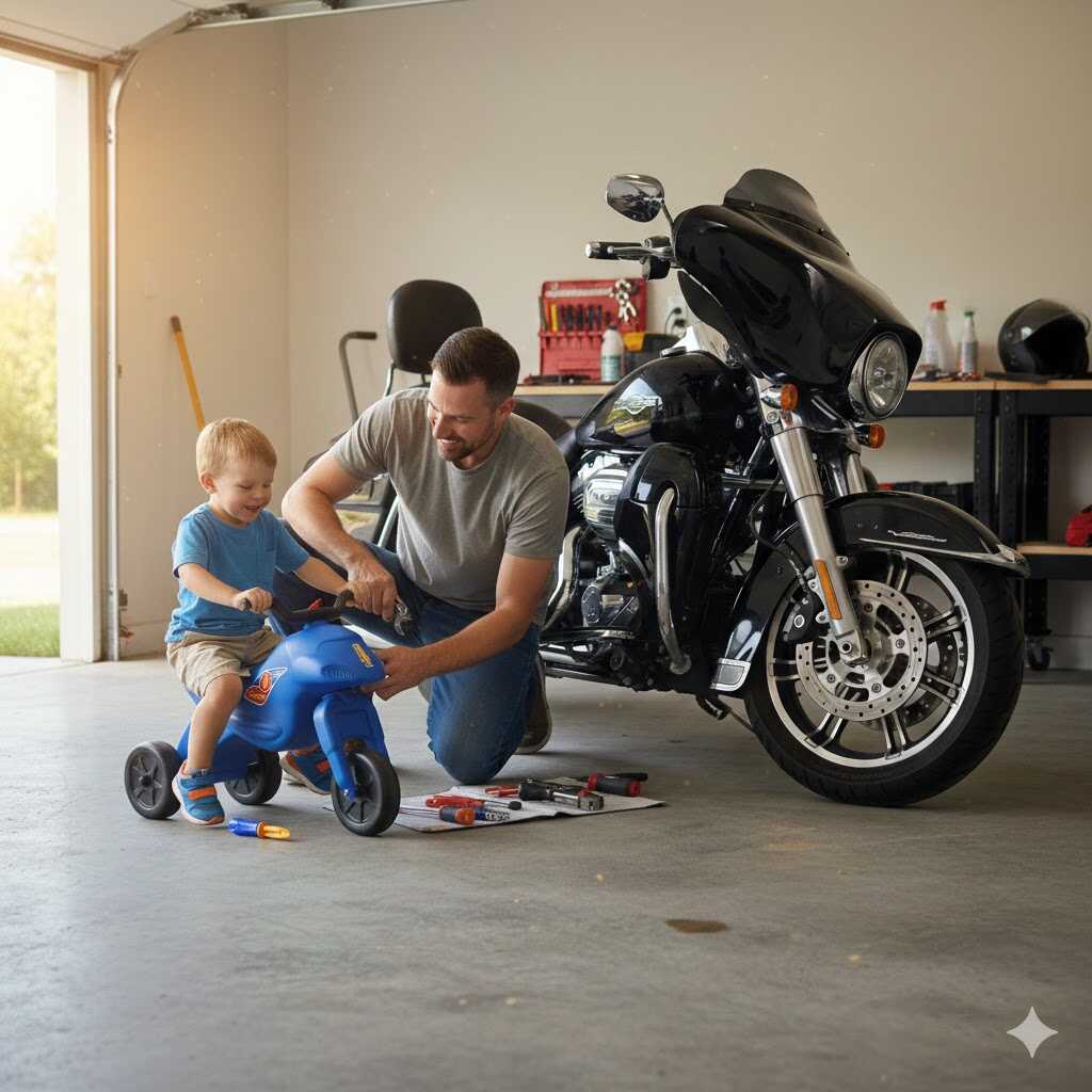 Gyerek motor 4-es méret kék, 57×28×44 cm