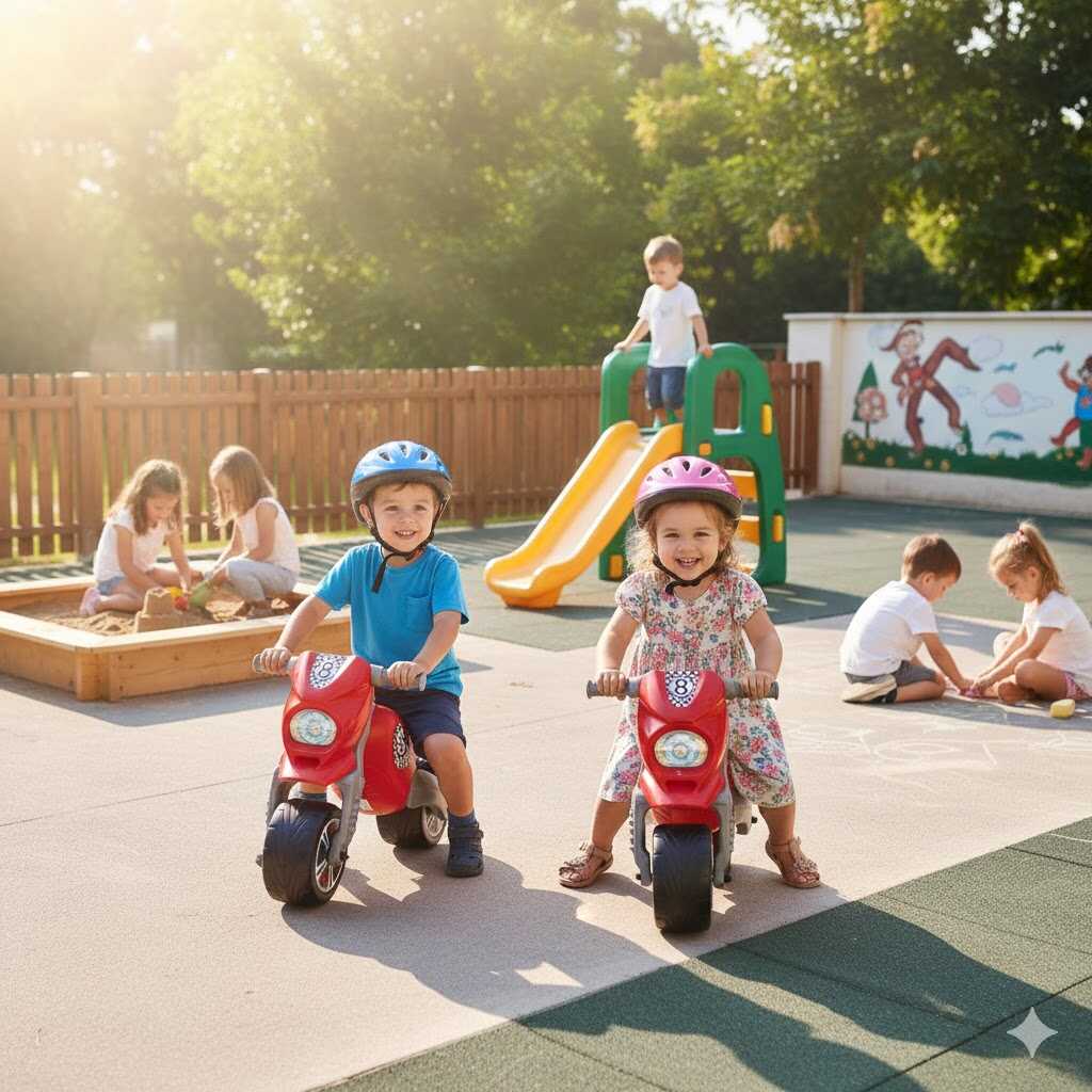 Gyerek kétkerekű cross motor 8-as méret, piros 39×80x54 cm