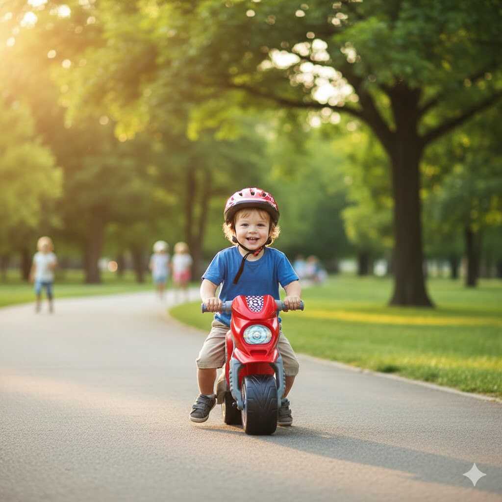 Gyerek kétkerekű cross motor 8-as méret, piros 39×80x54 cm