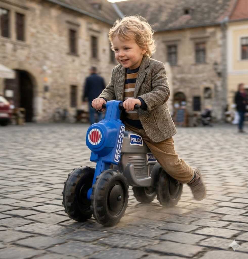 Kékfényes Bűnöző Kergető Cross Motor 58 cmx27 cm x40 cm