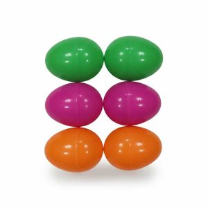 Műanyag szétszedhető húsvéti tojás apró kis meglepetéssel, 6 cm , 6 db / csomag