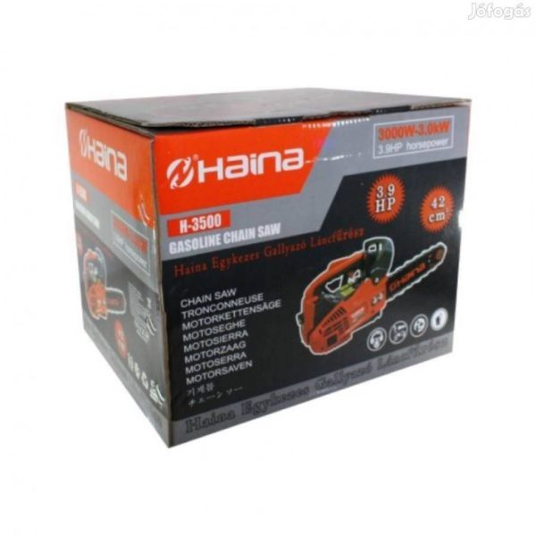 Haina Benzinmotoros Egykezes Gallyazó Láncfűrész H-3500 42cc - Image 3