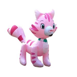 Felfújható rózsaszín kiscica 40 × 38 cm