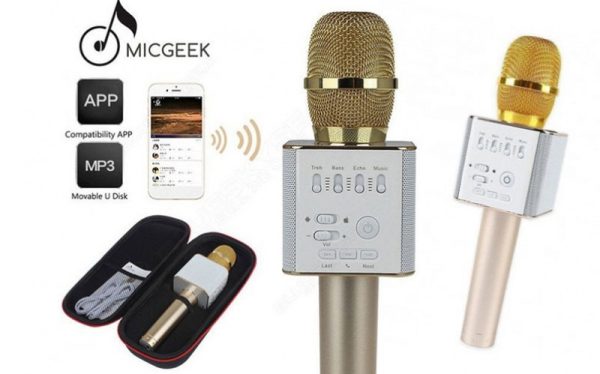 Q7 vezeték nélküli karaoke mikrofon és hangszóró - Image 4