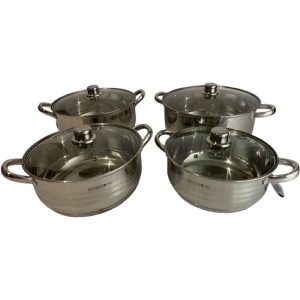 Berghome Line BL-1443 indukciós 8 részes edénykészlet (4.5L, 6.0L, 7.5L, 9.0L),