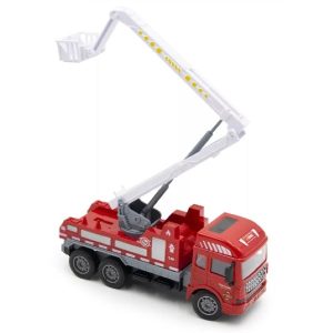Távirányítós tűzoltó autó , kihúzható emelő kosárral