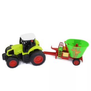 Mezőgazdasági játék traktor beépített akkumulátorral és távirányítóval