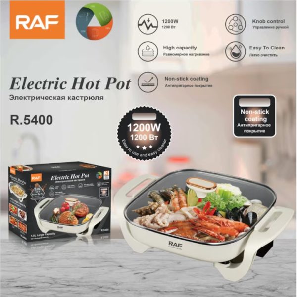 Raf Elektromos Hot Pot , 1200 W , 5L , R.5400 - Image 2