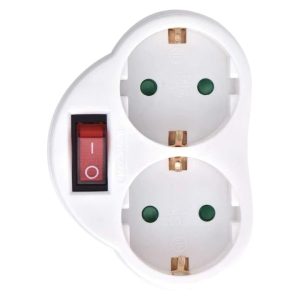 Technik Kapcsolós Konnektor elosztó 2 db USB 3680 W 16 A USB 5V 2,4A