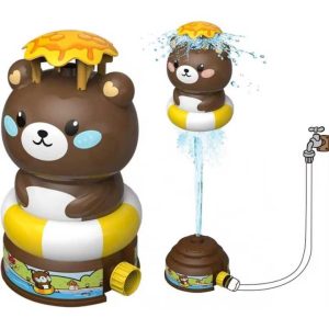 Medve Gyerek Szökőkút – Csapra csatlakoztatható, 360°-ban forgó vízsugárral