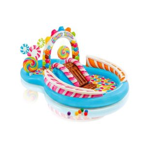 INTEX Candy Zone Vízi Játszótér Gyerekeknek – Felfújható kerti élménymedence