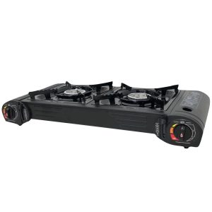 Dupla gázfőző hordozható, Méret: 620x285x88mm