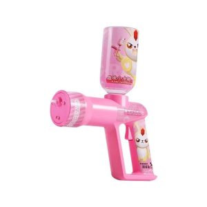 Rózsaszín Nyuszis Elektromos Vízipisztoly Lányoknak – 300 ml-es tartály, 10m hatótáv, LED világítás (3+ korosztálynak)