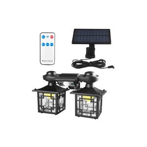 JD-2219A Napelemes mozgásérzékelős lámpa 2 DB burával, fali/ leszúrható