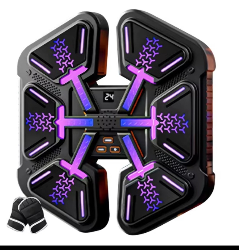 Zenés Boxfal LED Fényekkel,Gyermek Bokszgép - Image 8