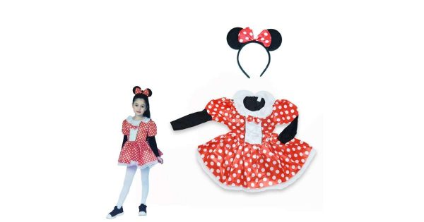 Minnie egérlány farsangi jelmez gyerekeknek
