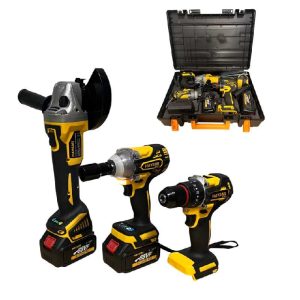 HAYAMI HA-1012 88VF Akkus Szerszámkészlet – Kefe nélküli motorral: fúró, ütvecsavarozó, sarokcsiszoló