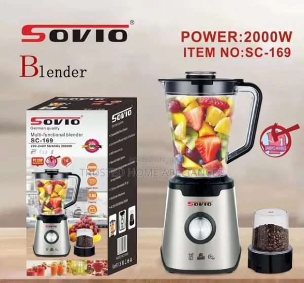 Sovio SC-169 Turmixgép és daráló , 2000 W - Image 2