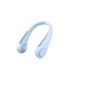 Nyakba akasztható ventilátor , állítható méret , usb töltés , kék