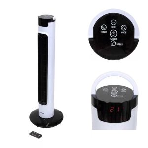 Techtix TECH50W Oszlopventilátor , 95.5 cm, LED kijelzővel és Távirányítóval, Toronyventilátor