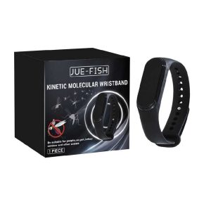 JUE-FISH Kinetikus Molekuláris Karkötő, Ultrahangos Szúnyogriasztó, Vegyszermentes
