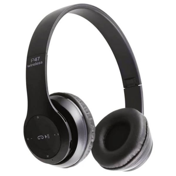 P47 vezeték nélküli fejhallgató, bluetooth-al, beépített mikrofonnal, FM rádió - Image 2