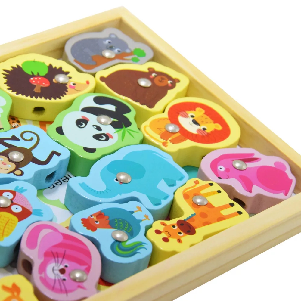 Fából készült mágneses horgászjáték , gyerekeknek - Image 2