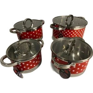 Berghome Line BL-1535 indukciós 8 részes rozsdamentes edénykészlet (1.5L, 2.5L, 3.5L, 5.8L),