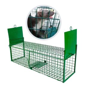 Élvefogó Nyest/Görény/ Csapda, Kétajtós, zöld, 70 cm – Humánus Kisragadozó mentesítés