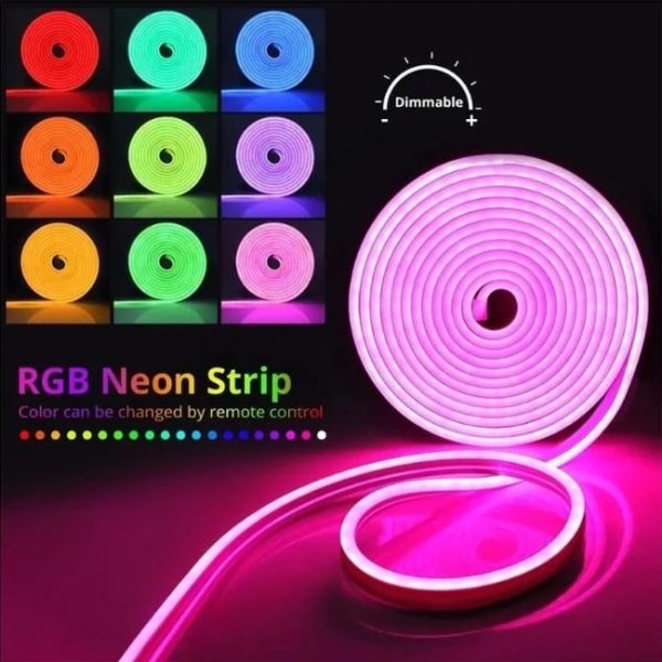 MDX-19 LED NEON RGB vágható szalag, telefonos applikációval és távirányítóval, élő zene követéssel - Image 2