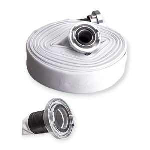 Hitman HT-6897 Tűzoltó Tömlő 2" x 20 m – Időjárásálló Gumi Belsővel, Rozsdamentes Bilincsekkel