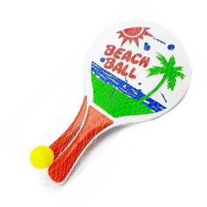 Wiky Strandtenisz Készlet – Beach Ball, 33 cm, 2 ütővel és 1 labdával