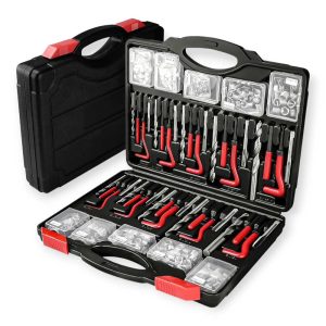 Haina 261 db-os Menetjavító készlet HSS fúróval és Helicoil betétekkel (Metrikus és UNC )