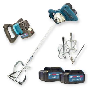 Hitman HTEMX-3452 Akkumulátoros Festékkeverő 62V, 2x8.0Ah, Dupla Keverőszárral