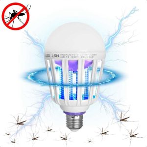 2 az 1-ben Szúnyog és Rovarírtó UV csapda és 6500K Fehér Fényű e27 LED izzó