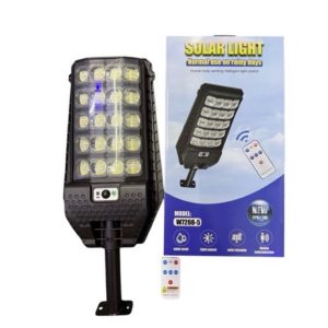 W7208-5 Napelemes Utcai Lámpa Távirányítóval és Konzollal 4W