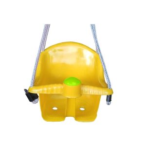 Műanyag bébi hinta dudával , citromsárga , 36×36×40 cm