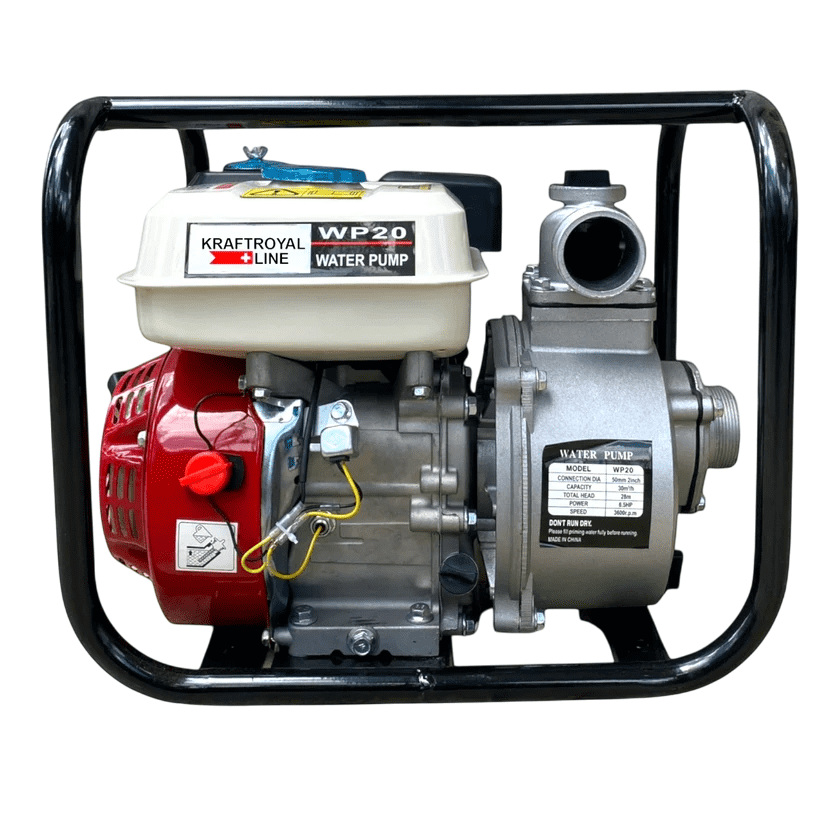 Kraftroyal MW-WP-20 Benzinmotoros vízszivattyú , 6.5 LE , 7 méteres szívómélység - Image 2