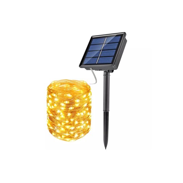 10 méteres 100 LED-es napelemes fényfüzér 50W - Image 7