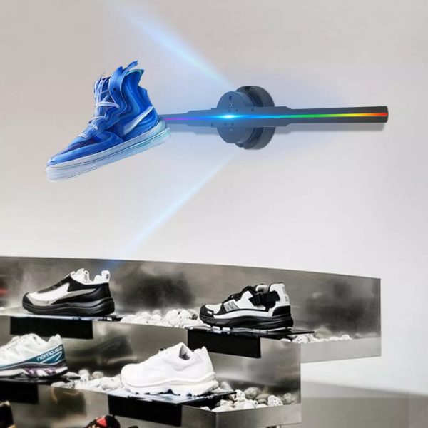 Holografikus HD ledes ventilátor 3D hologramm kivetítő telefonos applikációval és távirányítóval - Image 9