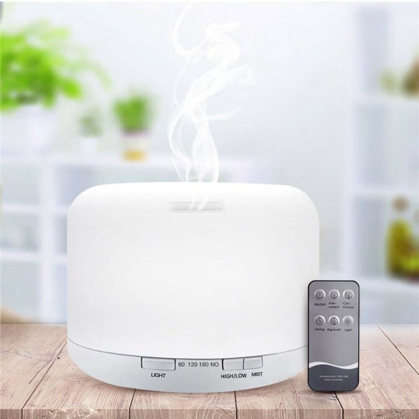 Aromaterápiás diffuser - párologtató 500 ml-es LED fénnyel, távirányítóval - Image 5
