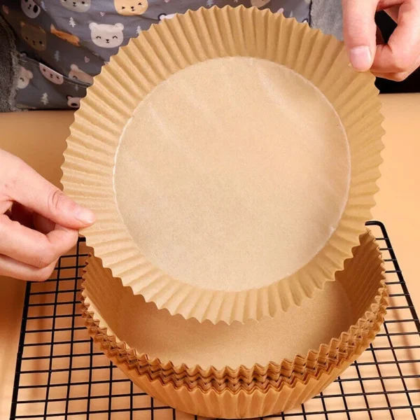 Kör alakú sütőpapír forró levegős sütőkhöz , 100 db ,  20 cm×4,5 cm - Image 3