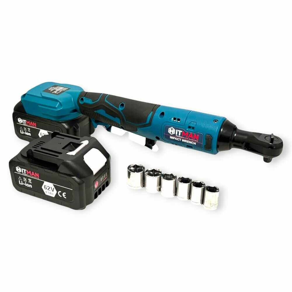 Hitman BBS-3327X Ütvecsavarozó és Racsnis Kulcs szerszámkészlet, 10 akkucellás - Image 2