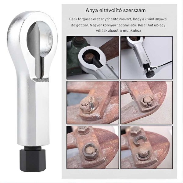 Haina HA-2106 Anyacsavar Roppantó Készlet, 4 részes, 9-27mm, Edzett Acél - Image 9