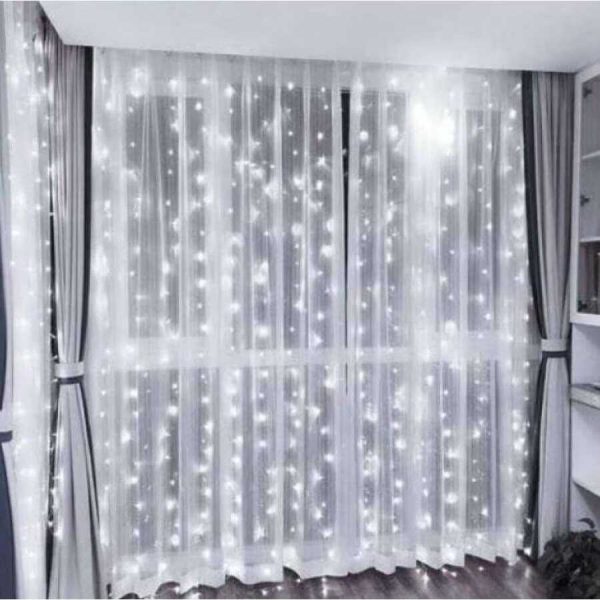 Karácsonyi LED fényfüggöny beltéri/kültéri 305x305 cm, 150cm telepítőkábellel - Image 2