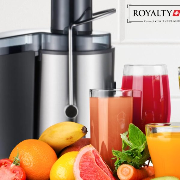 Royalty Line PJ-19001 , Gyümölcscentrifuga , 2 féle sebesség , inox/fekete , 450 ml . 700 W - Image 2