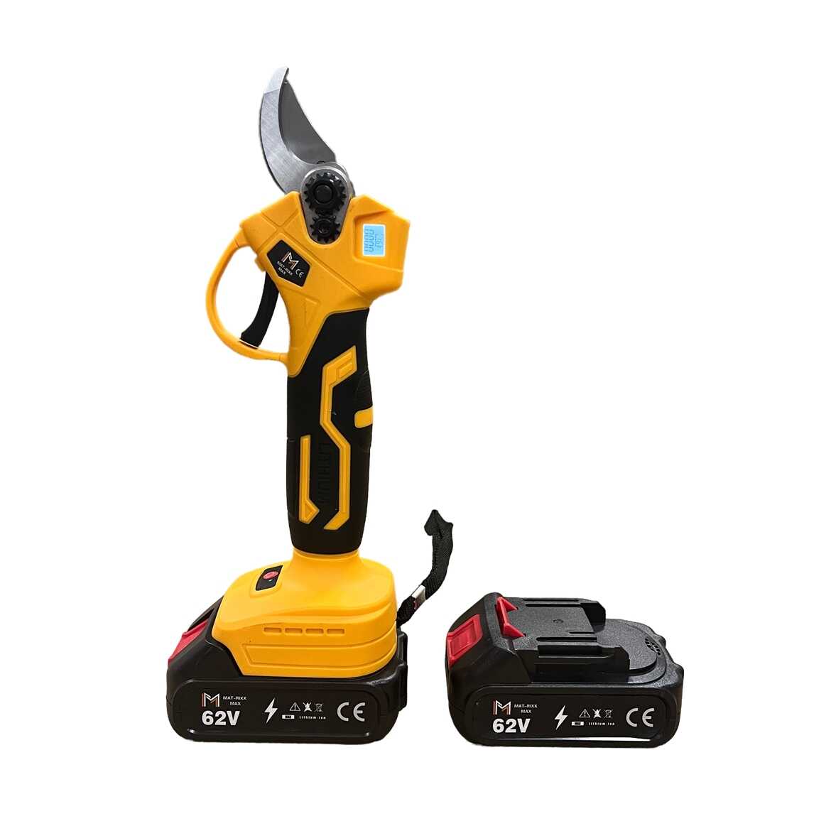 Mat-rixx Metszőolló Teleszkópos hosszabítóval 2db 62V akkuval, magassági ágvágó - Image 11