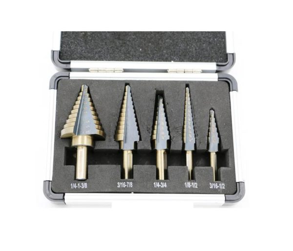 Lépcsősfúró készlet 5 db-os HSS acél - Image 7