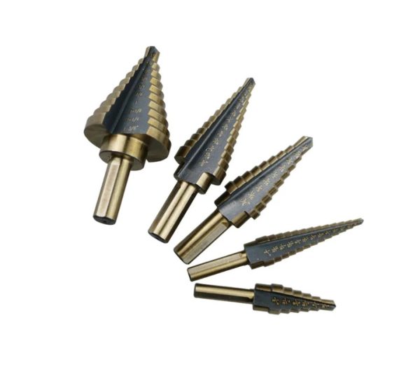 Lépcsősfúró készlet 5 db-os HSS acél - Image 8