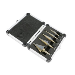 Lépcsősfúró készlet 5 db-os HSS acél